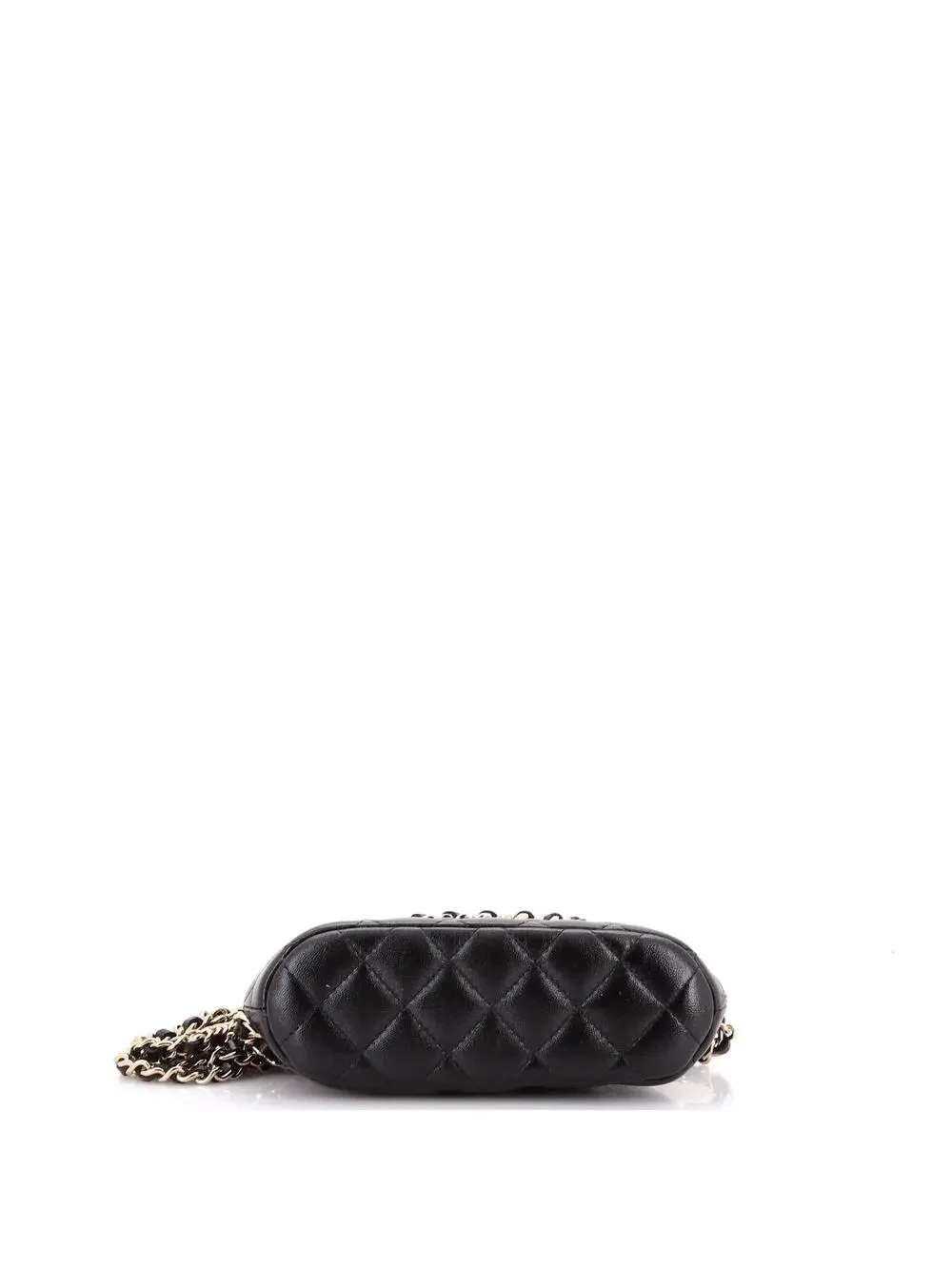 Chanel Cc Dome Zip Clutch With Chain #243633C48B